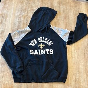 NFL Team Apparel Saints Black Hoodie Youth M